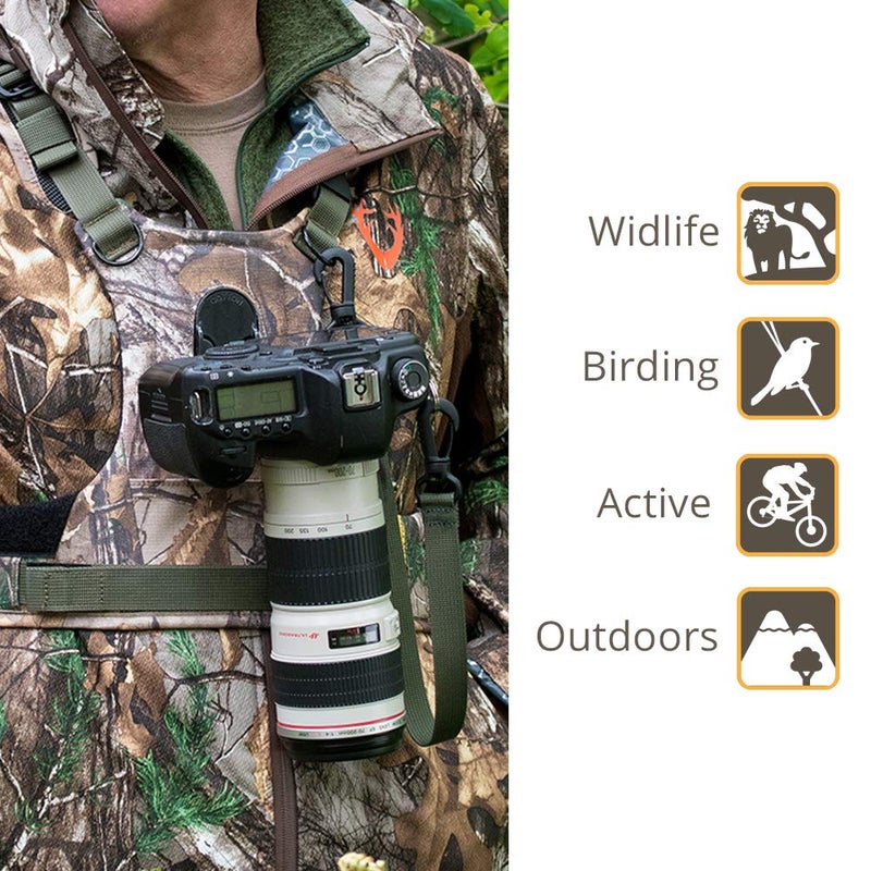 Cotton Carrier CCS G3 Camera Harness System for One Camera, Camo, 1 Camera - Image 5